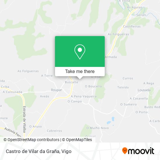 Castro de Vilar da Graña map