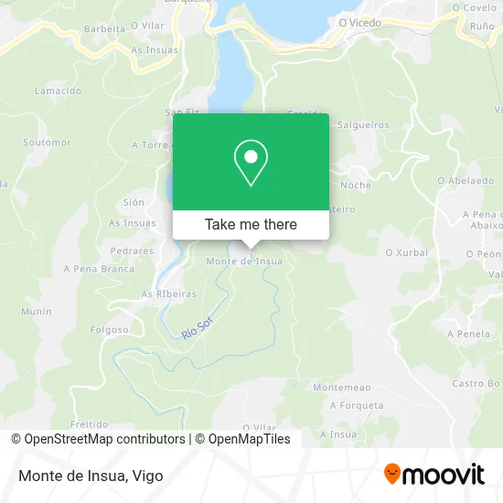 Monte de Insua map