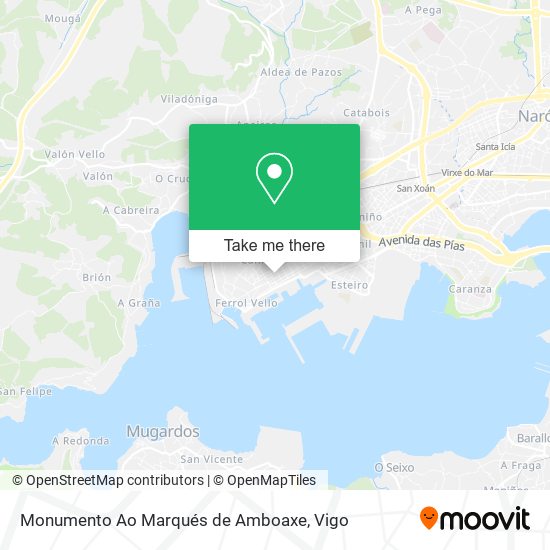 Monumento Ao Marqués de Amboaxe map