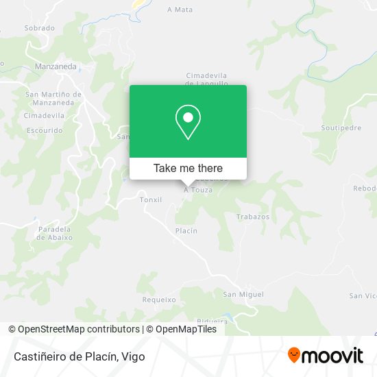 Castiñeiro de Placín map