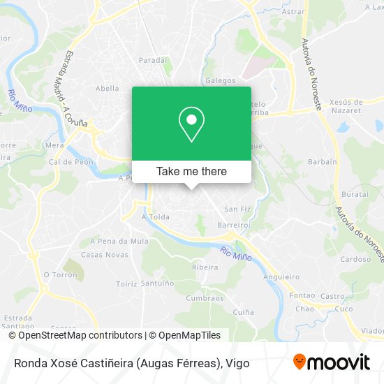 Ronda Xosé Castiñeira (Augas Férreas) map