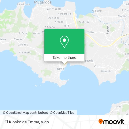 mapa El Kiosko de Emma