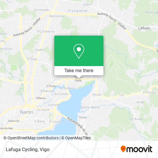 Lafuga Cycling map