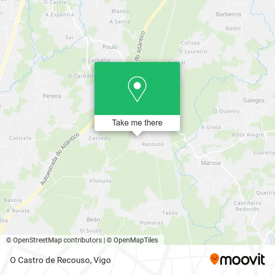 O Castro de Recouso map