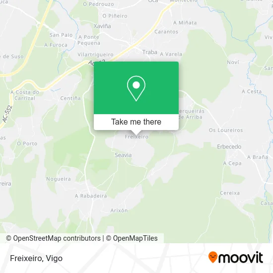 Freixeiro map