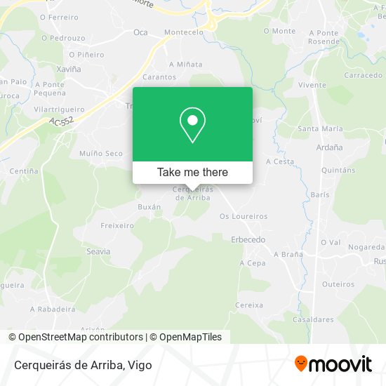 Cerqueirás de Arriba map