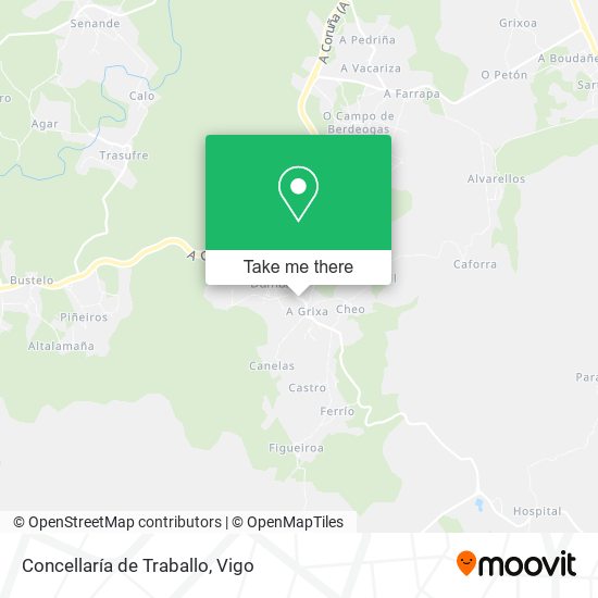 Concellaría de Traballo map