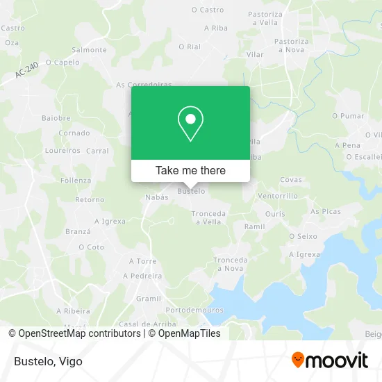 Bustelo map