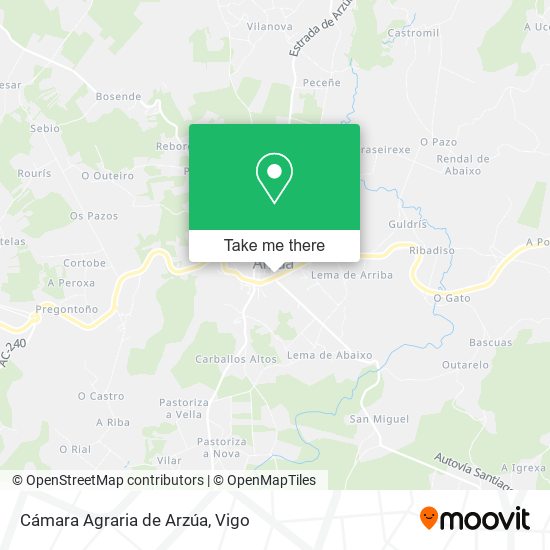 Cámara Agraria de Arzúa map