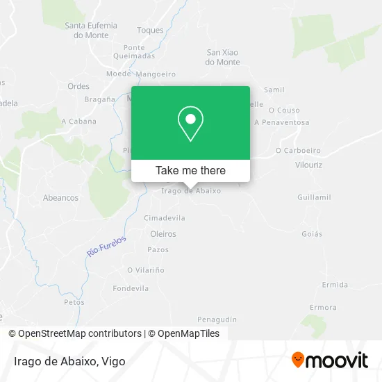 Irago de Abaixo map