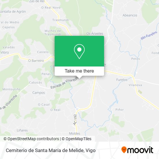 Cemiterio de Santa María de Melide map