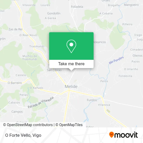 O Forte Vello map