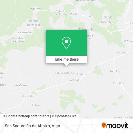 San Sadurniño de Abaixo map