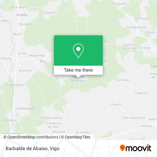 Barbalde de Abaixo map