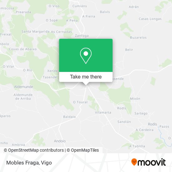 Mobles Fraga map