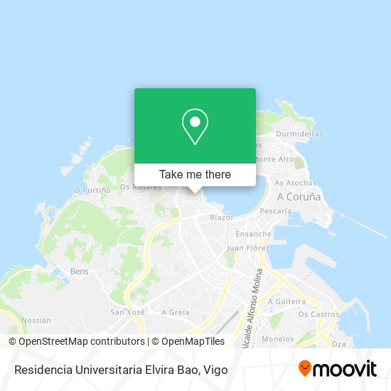 Residencia Universitaria Elvira Bao map