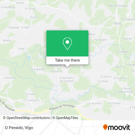 O Penedo map