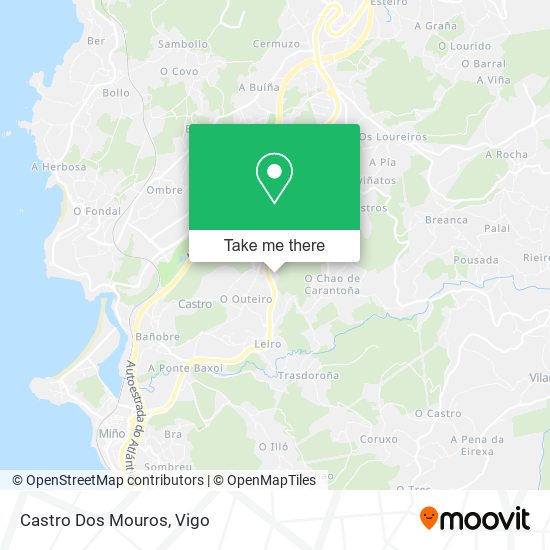 mapa Castro Dos Mouros