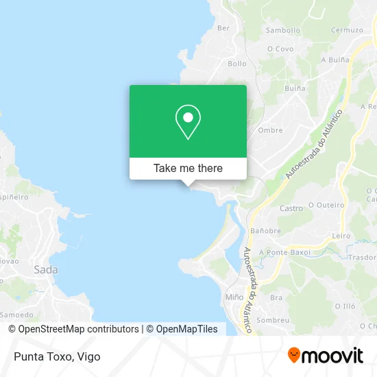 Punta Toxo map