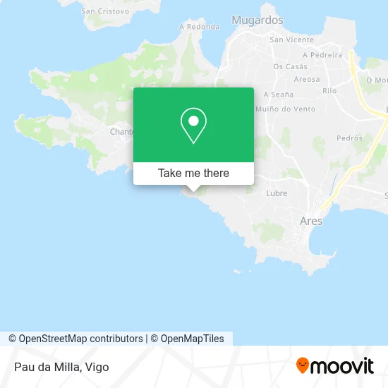 Pau da Milla map