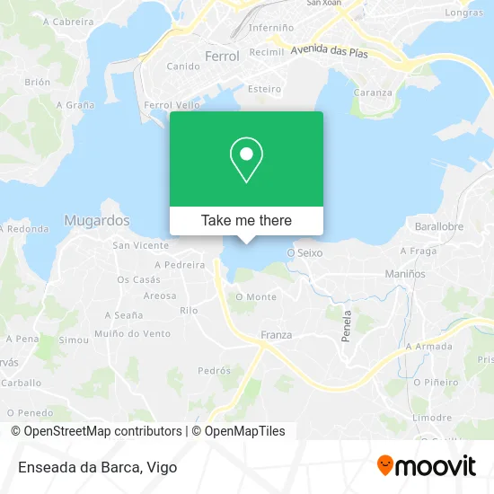 Enseada da Barca map