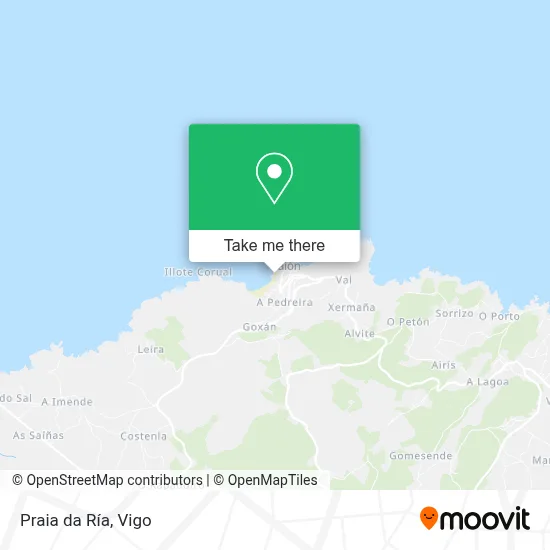 Praia da Ría map