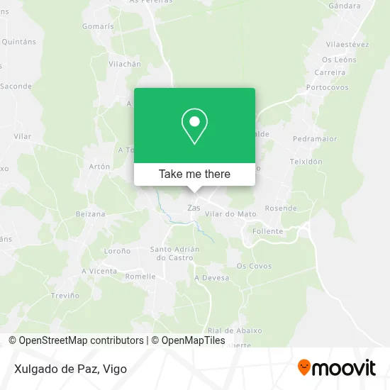 Xulgado de Paz map