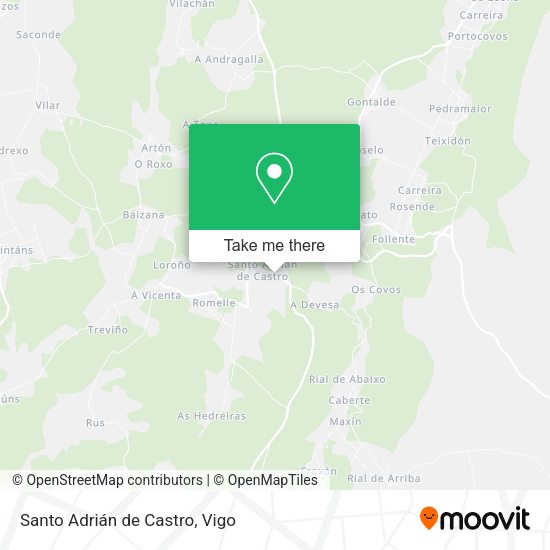 Santo Adrián de Castro map