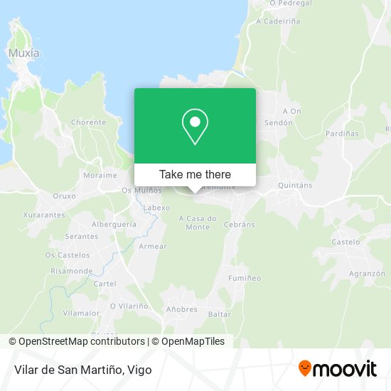 Vilar de San Martiño map