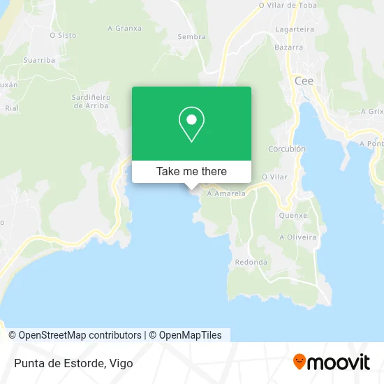 Punta de Estorde map