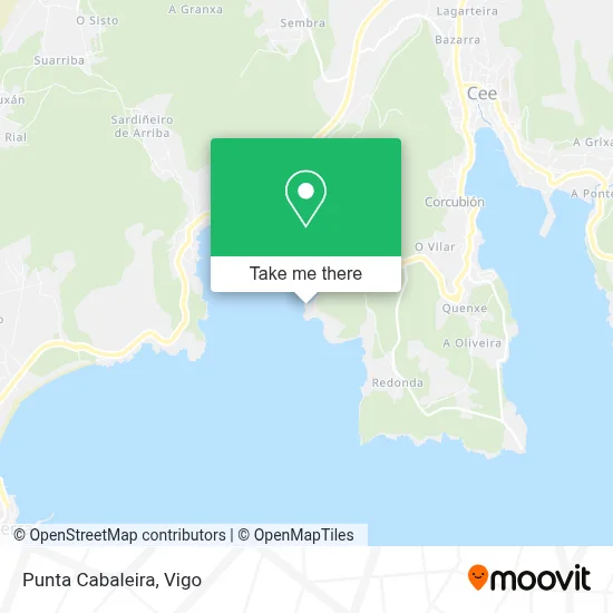 Punta Cabaleira map