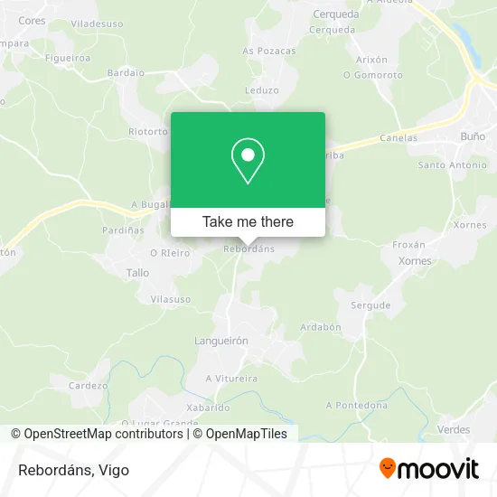 Rebordáns map
