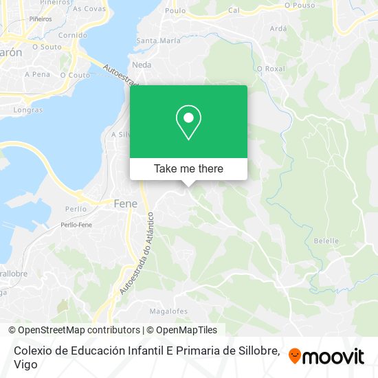 mapa Colexio de Educación Infantil E Primaria de Sillobre