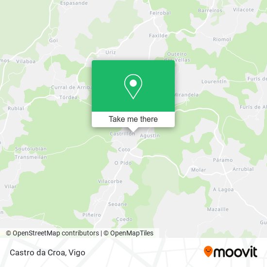 Castro da Croa map