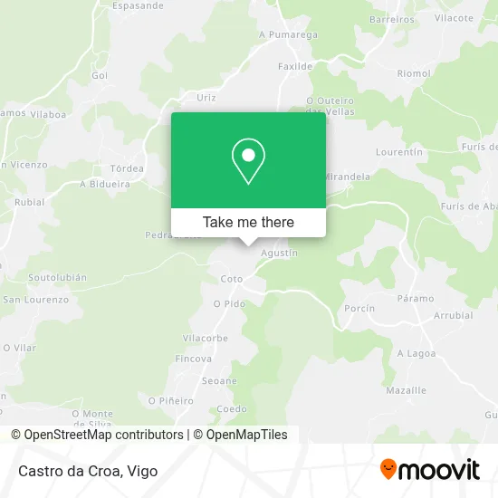 Castro da Croa map