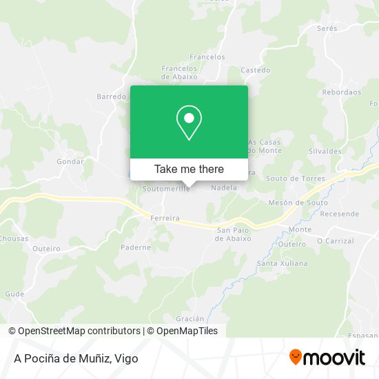 A Pociña de Muñiz map