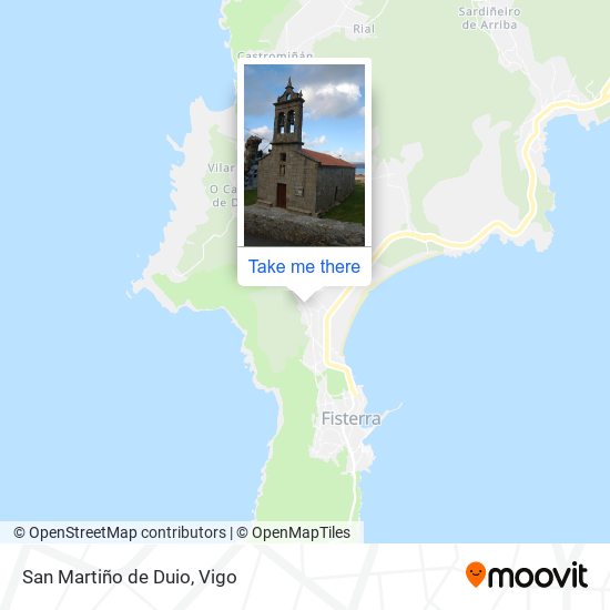 mapa San Martiño de Duio