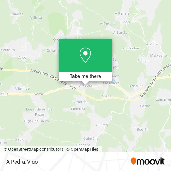 A Pedra map