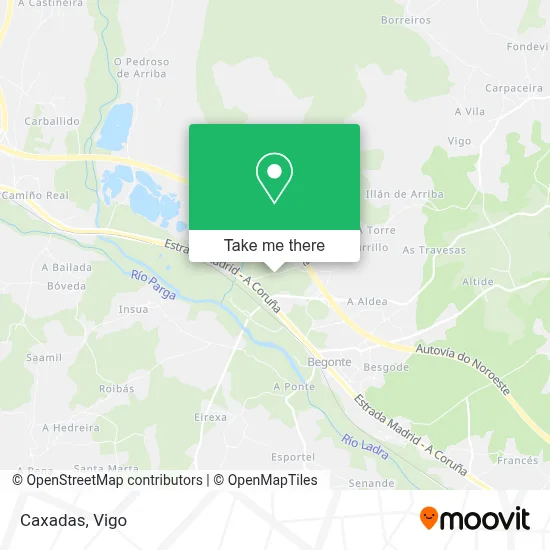 Caxadas map