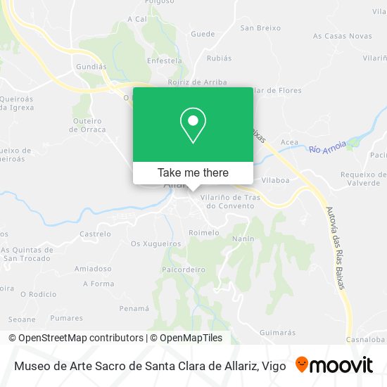 Museo de Arte Sacro de Santa Clara de Allariz map