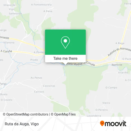 mapa Ruta da Auga