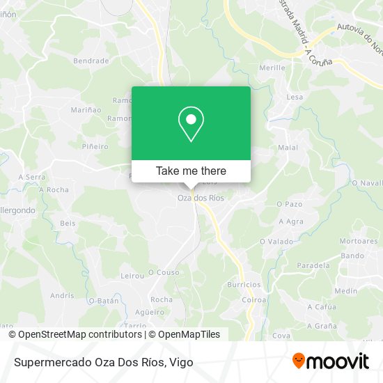 mapa Supermercado Oza Dos Ríos