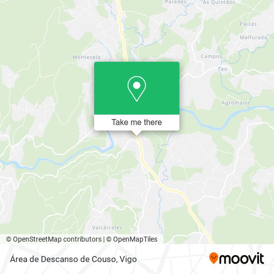 Área de Descanso de Couso map
