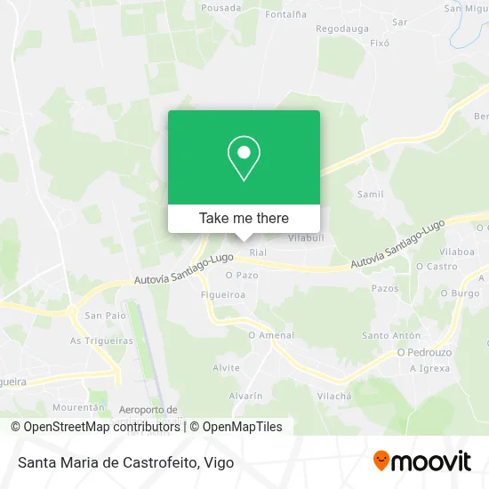 Santa Maria de Castrofeito map