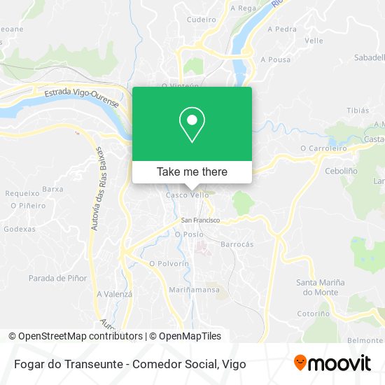 Fogar do Transeunte - Comedor Social map