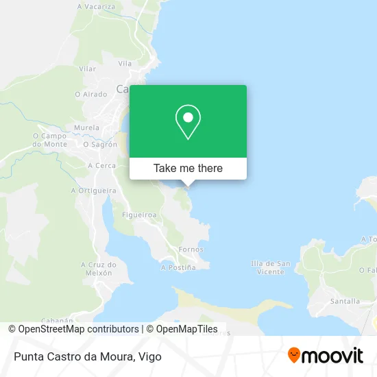 Punta Castro da Moura map