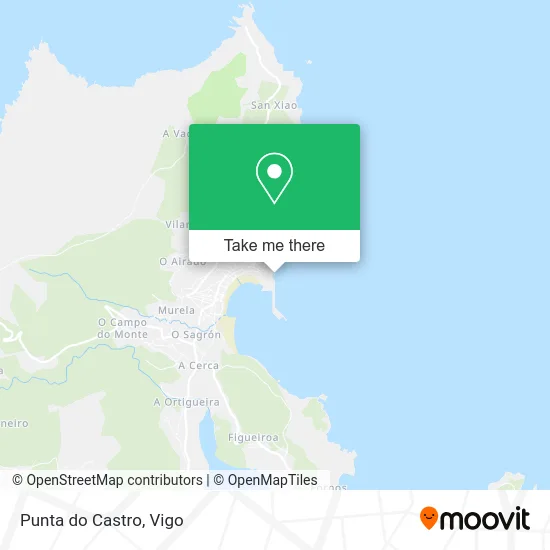 Punta do Castro map