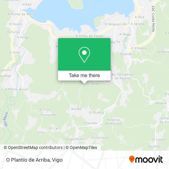 O Plantío de Arriba map