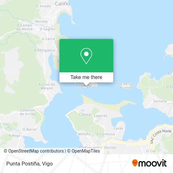 Punta Postiña map