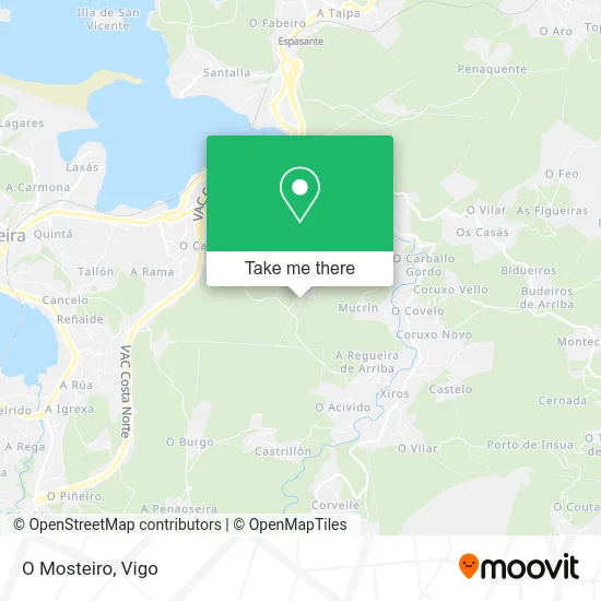 O Mosteiro map